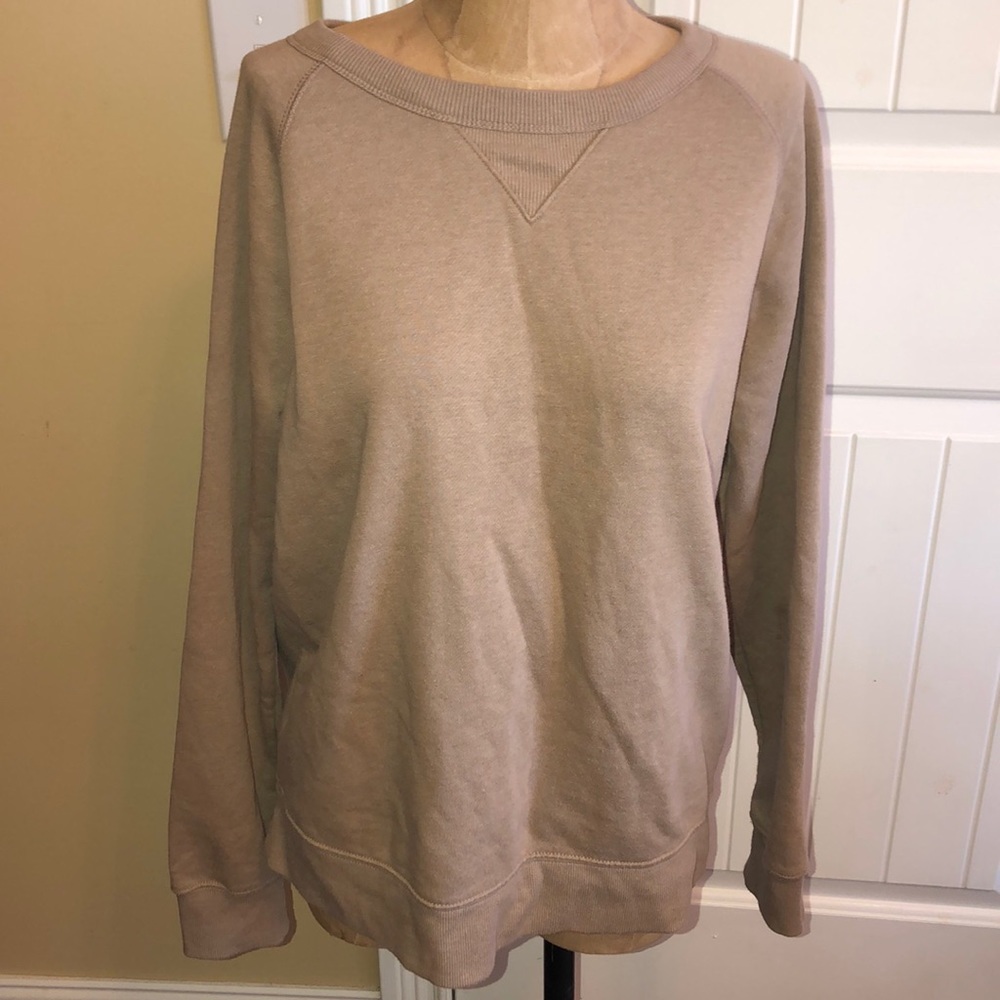 Taupe sweatshirt Medium